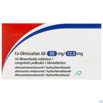 Co-olmesartan ab 20mg/12,5mg comp pell 98