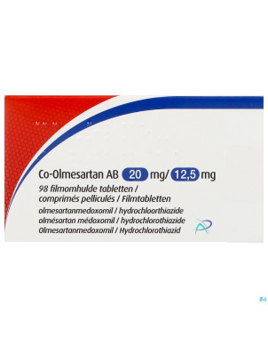 Co-olmesartan ab 20mg/12,5mg comp pell 98