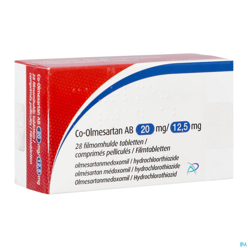 Co-olmesartan ab 20mg/12,5mg comp pell 28