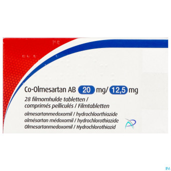 Co-olmesartan ab 20mg/12,5mg comp pell 28