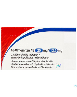 Co-olmesartan ab 20mg/12,5mg comp pell 28