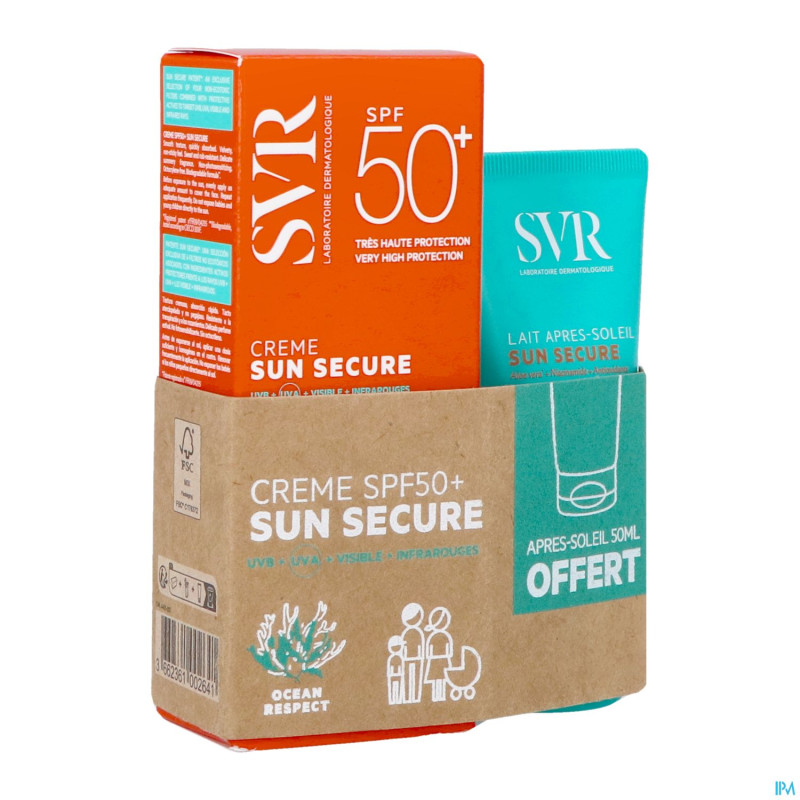 Svr sleeve sun secure cr spf50+ +a/sol 50ml grat