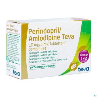 Perindopril amlodipine teva 10mg/ 5mg comp  90