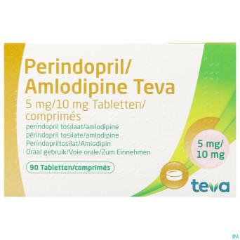 Perindopril amlodipine teva  5mg/10mg comp  90