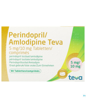 Perindopril amlodipine teva  5mg/10mg comp  90