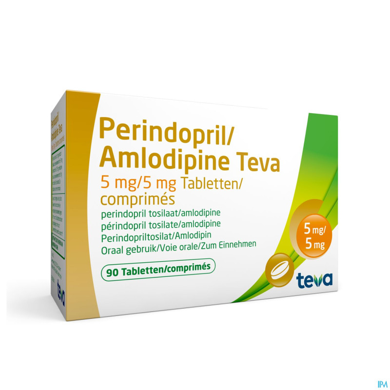 Perindopril amlodipine teva  5mg/ 5mg comp  90