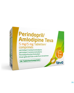 Perindopril amlodipine teva  5mg/ 5mg comp  90