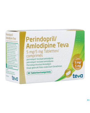 Perindopril amlodipine teva  5mg/ 5mg comp  90