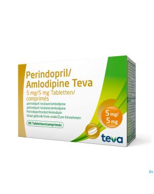 Perindopril amlodipine teva  5mg/ 5mg comp  90