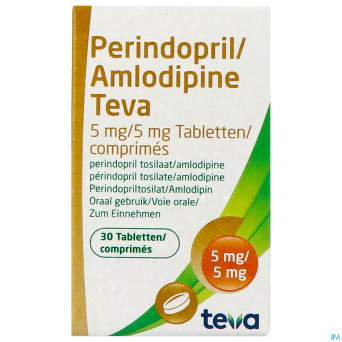 Perindopril amlodipine teva  5mg/ 5mg comp  30