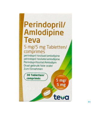 Perindopril amlodipine teva  5mg/ 5mg comp  30