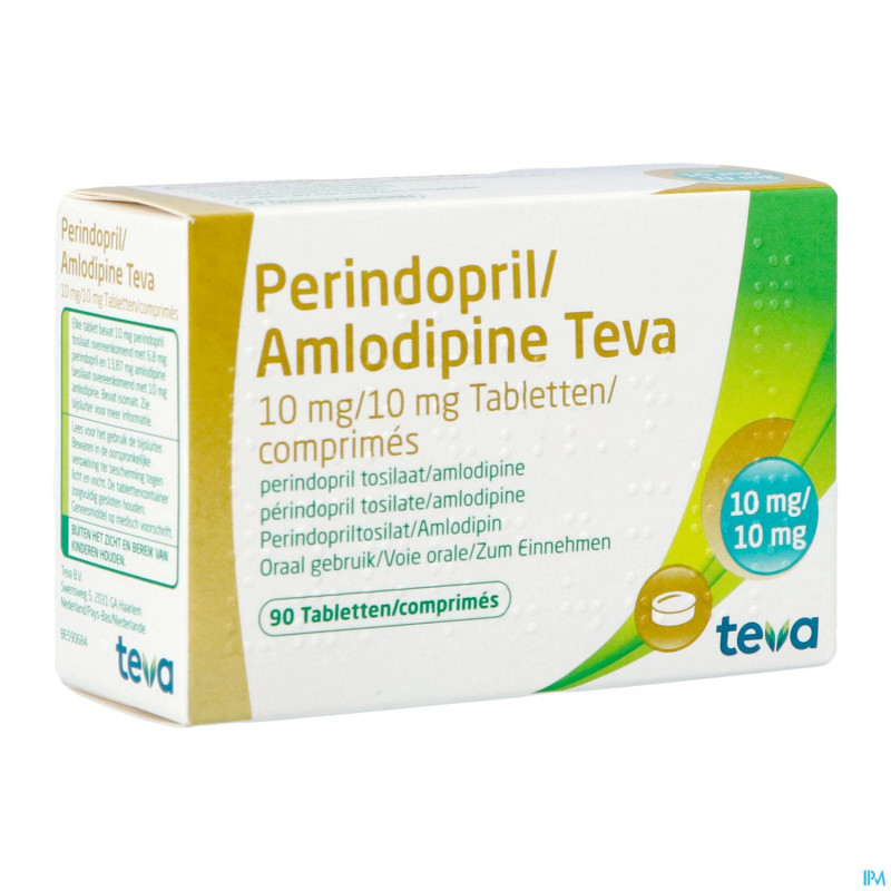 Perindopril amlodipine teva 10mg/10mg comp  90