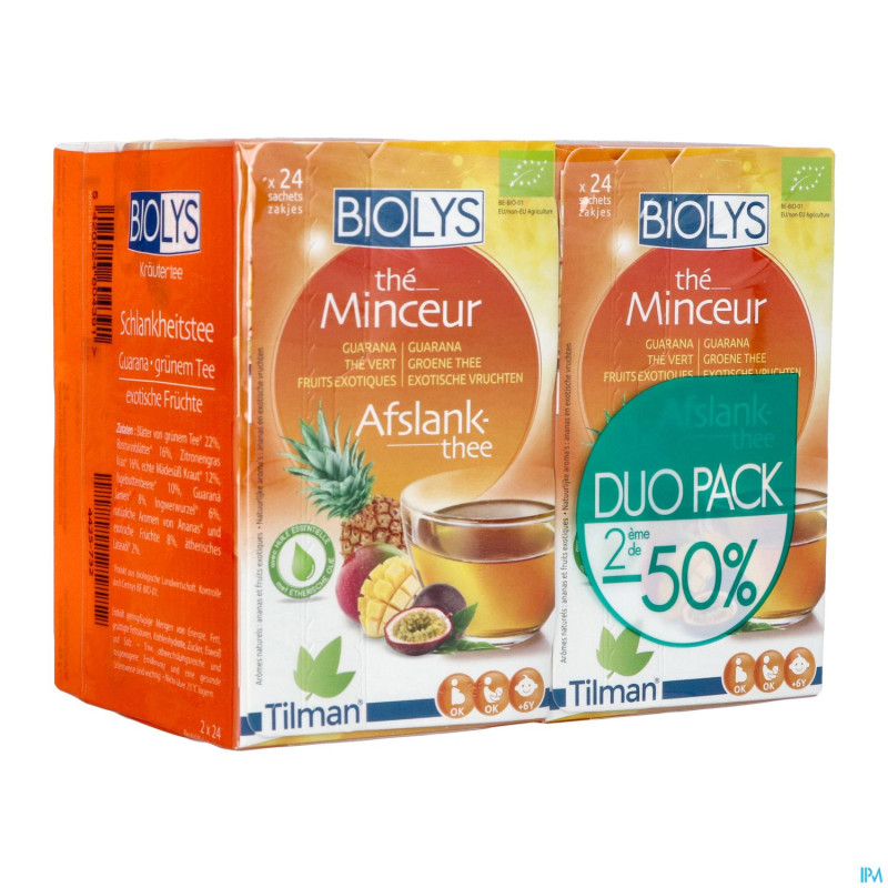 Biolys guarana the vert fruits exotiq.duopack 2x24
