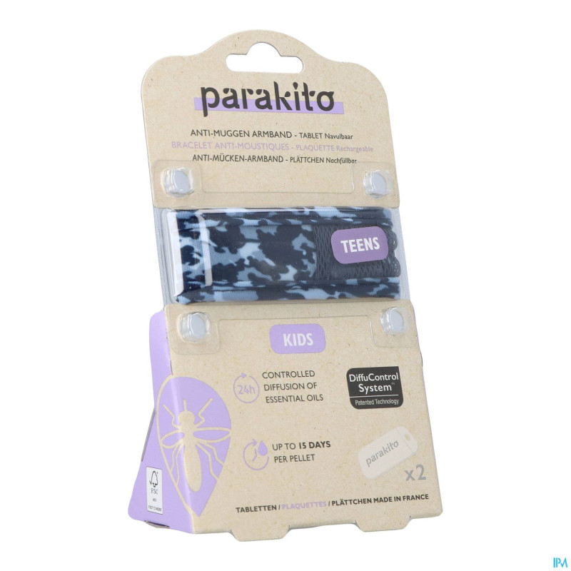 Para'kito bracelet teens blue camo