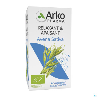 Arkogelules avena sativa bio    caps 45