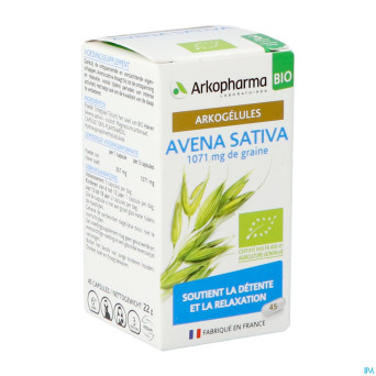 Arkogelules avena sativa bio    caps 45