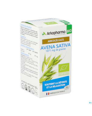 Arkogelules avena sativa bio    caps 45