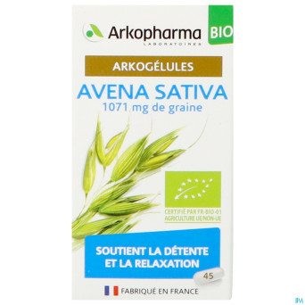 Arkogelules avena sativa bio    caps 45