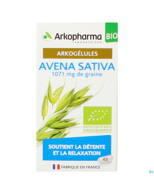 Arkogelules avena sativa bio    caps 45