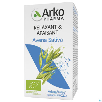 Arkogelules avena sativa bio    caps 45