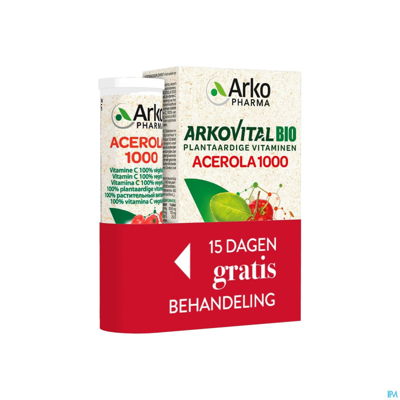 Arkovital acerola 1000 bio    comp 30 + comp 15