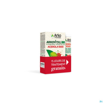 Arkovital acerola 1000 bio    comp 30 + comp 15