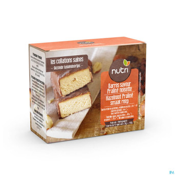 Nutripharm barres praline noisettes    5x36g
