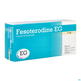 Fesoterodine eg 4mg liberation prolongee comp  84