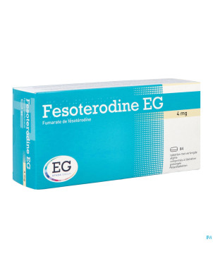 Fesoterodine eg 4mg liberation prolongee comp  84