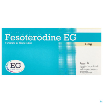 Fesoterodine eg 4mg liberation prolongee comp  84