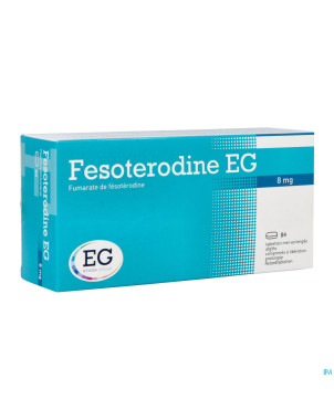 Fesoterodine eg 8mg liberation prolongee comp  84