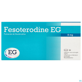 Fesoterodine eg 8mg liberation prolongee comp  84
