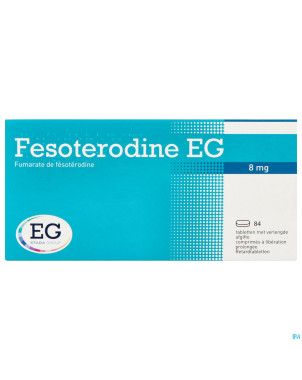Fesoterodine eg 8mg liberation prolongee comp  84
