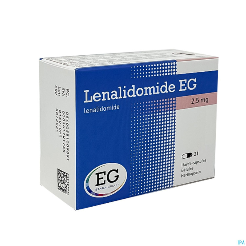 Lenalidomide eg  2,5mg caps dur 21