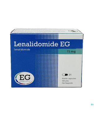 Lenalidomide eg 15,0mg caps dur 21