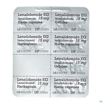 Lenalidomide eg 15,0mg caps dur 21