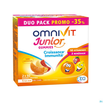 Omnivit junior gummies duopack -35%