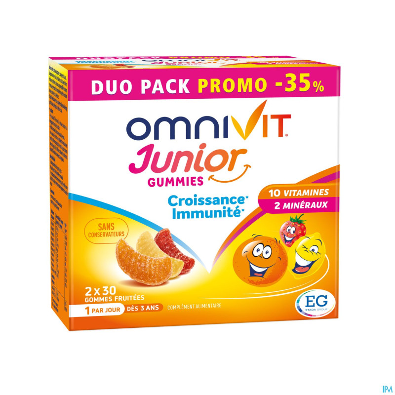 Omnivit junior gummies duopack -35%