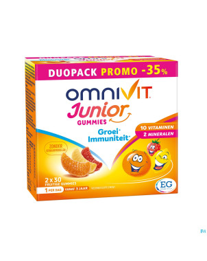 Omnivit junior gummies duopack -35%