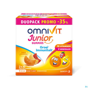 Omnivit junior gummies duopack -35%