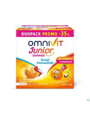 Omnivit junior gummies duopack -35%