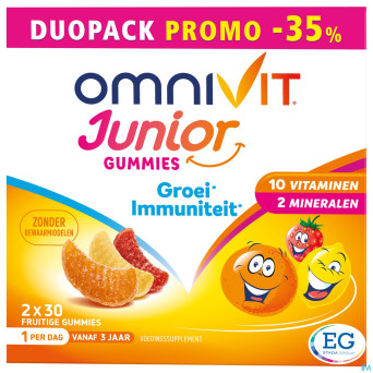 Omnivit junior gummies duopack -35%