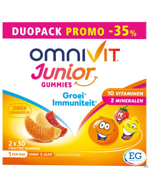 Omnivit junior gummies duopack -35%
