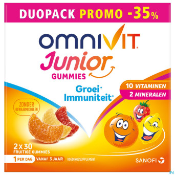 Omnivit junior gummies duopack -35%