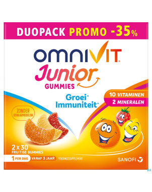 Omnivit junior gummies duopack -35%