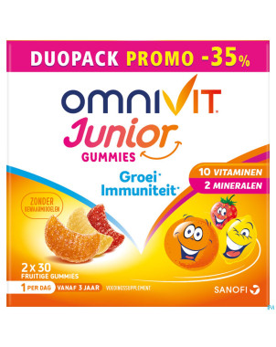 Omnivit junior gummies duopack -35%