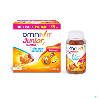 Omnivit junior gummies duopack -35%