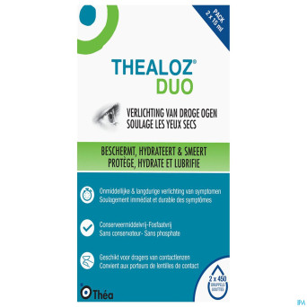 Thealoz duo gouttes oculaires    2x15ml