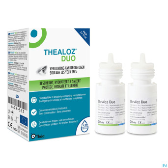 Thealoz duo gouttes oculaires    2x15ml