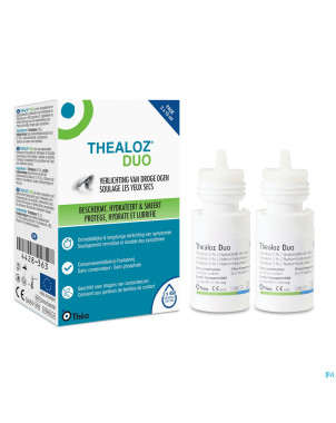 Thealoz duo gouttes oculaires    2x15ml